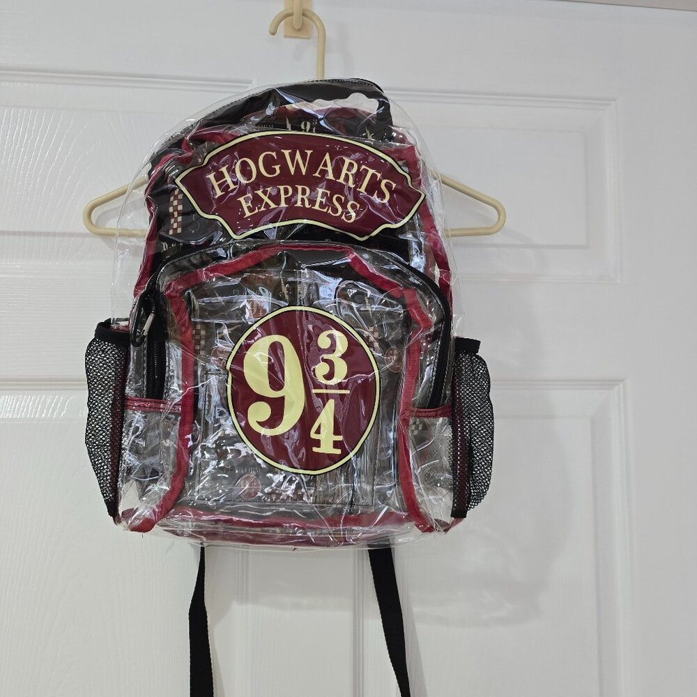 Harry‎ Potter Hogwarts Express Platform 9 3/4 Plastic Fabric Backpack Adjustable